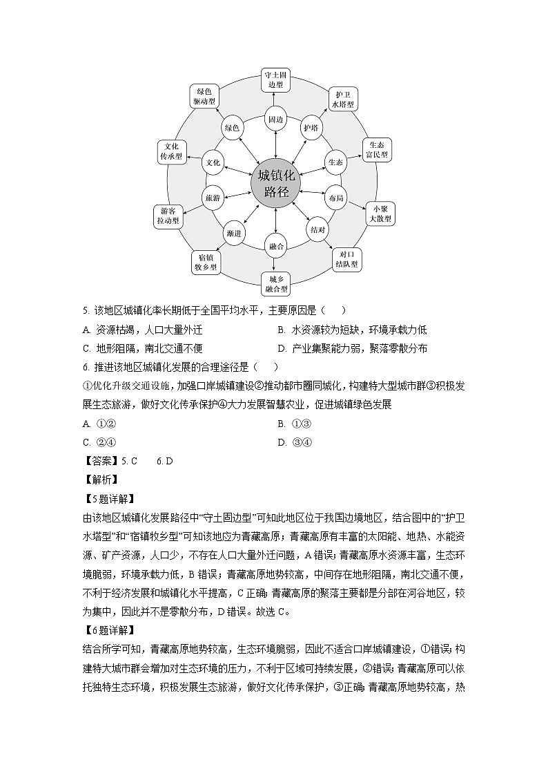 广东省东莞市2023-2024学年高三上学期期中考试地理试卷（解析版）第3页