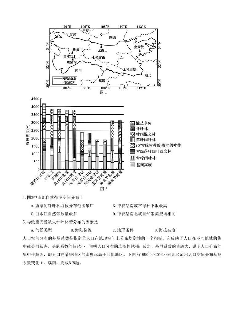 河南省金科新未来大联考2024-2025学年高三上学期11月月考地理试题+答案02