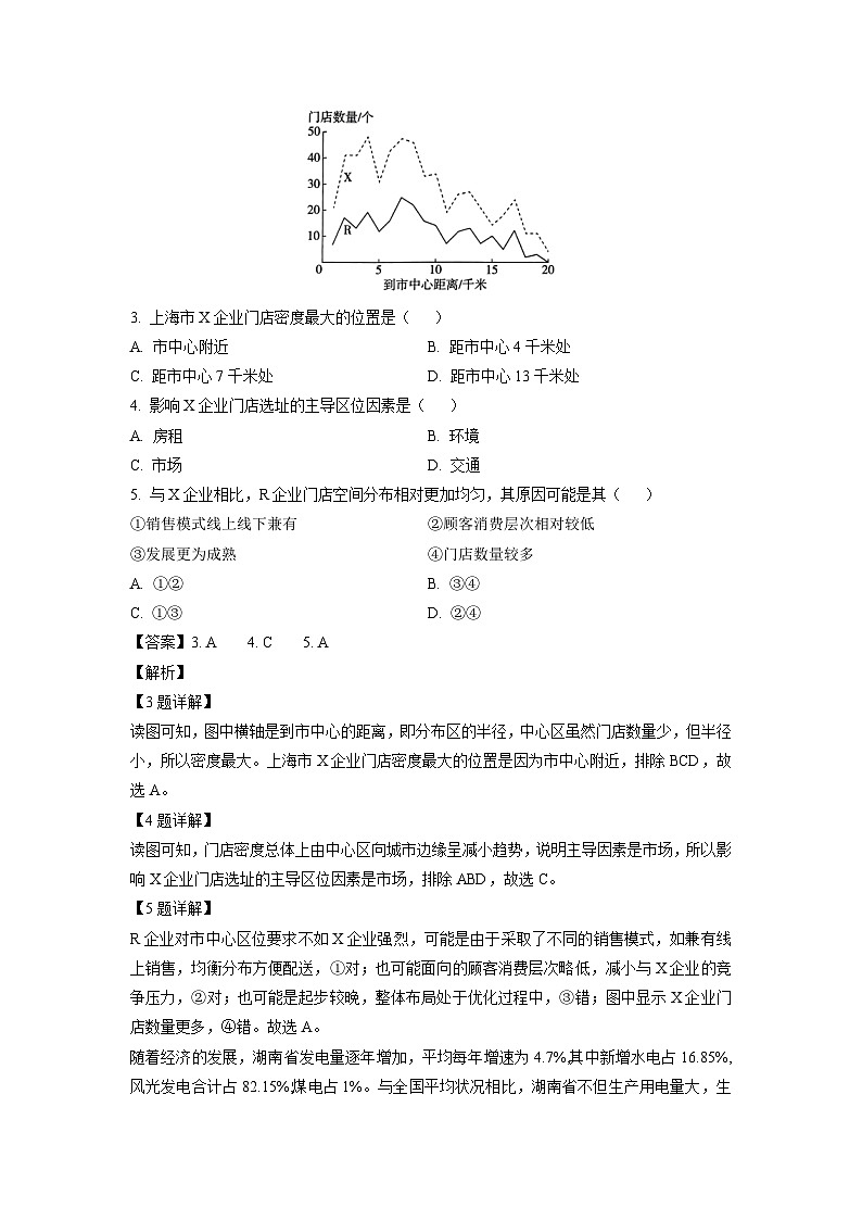 2023-2024学年河北省部分重点高中高三(上)期中地理试卷（解析版）第2页