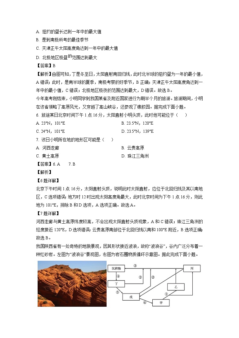 2024-2025学年天津市红桥区高二(上)11月期中地理试卷（解析版）第3页
