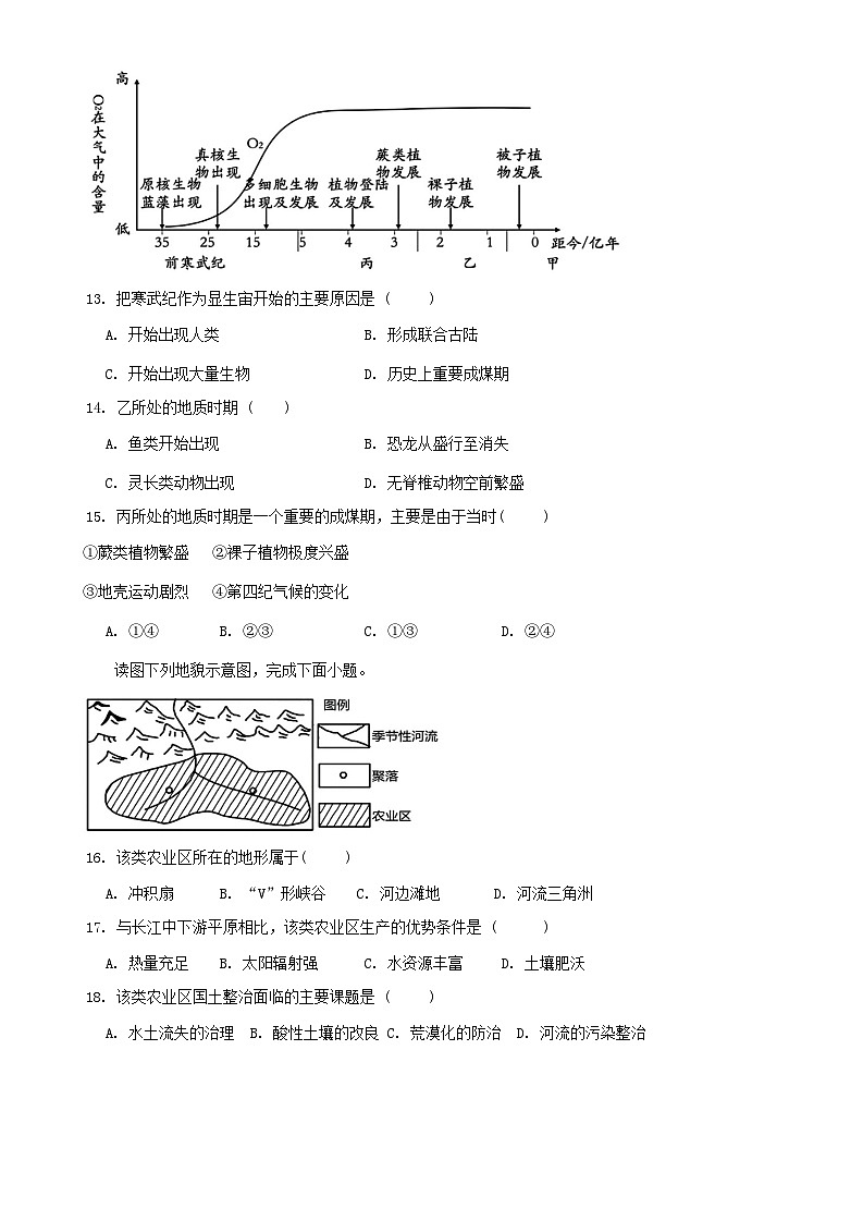 黑龙江省哈尔滨市德强高级中学2024-2025学年高一上学期期中考试地理试题第3页