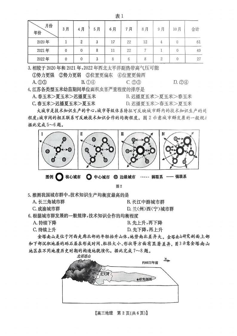 地理丨金太阳广东省2025届高三11月联考地理试卷及答案第2页