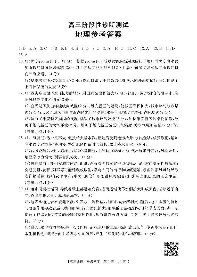 地理186C答案第1页