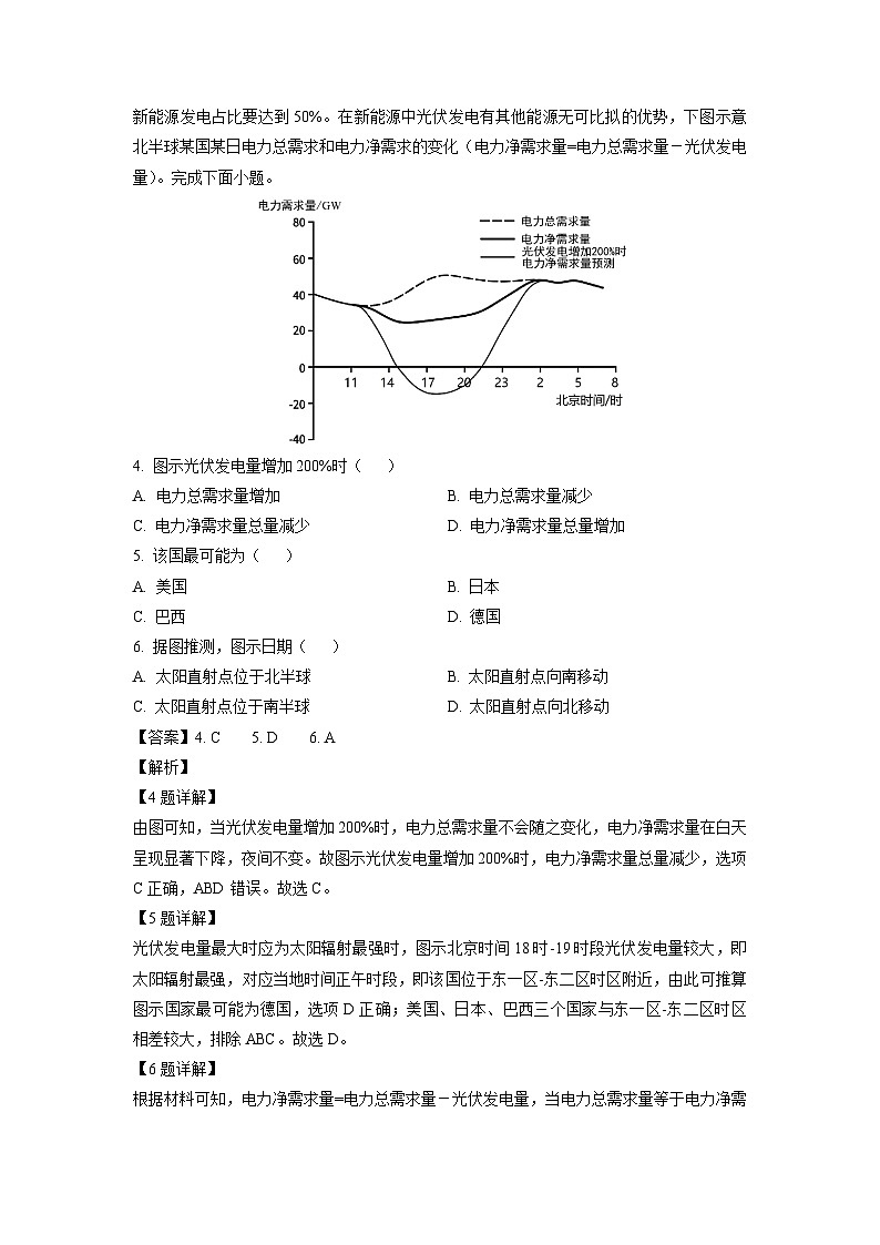 2023~2024学年河北省邯郸市多校高二(上)期中地理试卷(解析版)第2页