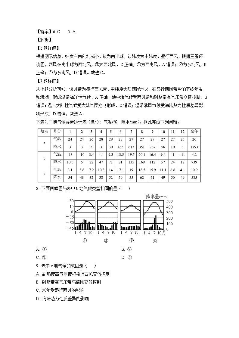 2024~2025学年甘肃省天水市部分学校高二(上)期中联考地理试卷(解析版)第3页