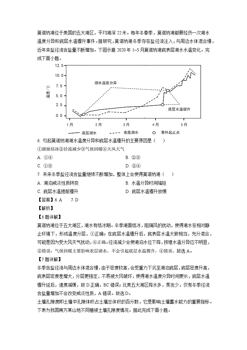 2024~2025学年湖南省长沙市周南教育集团高三(上)10月月考地理试卷(解析版)第3页