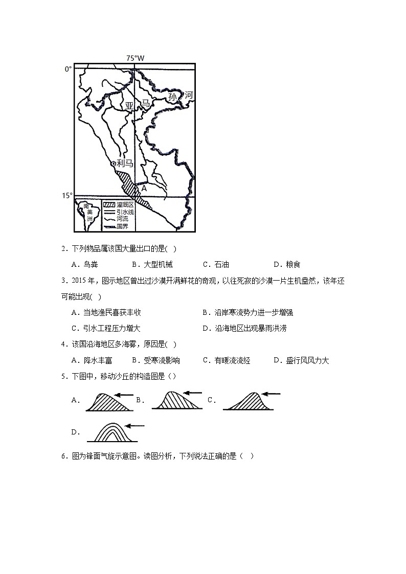 广东省清远市清新区四校2024-2025学年高二上学期11月月考地理试题第2页
