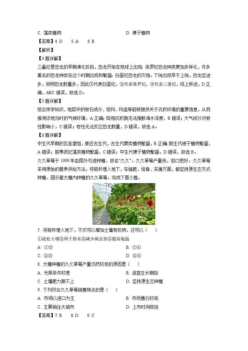 2024~2025学年广西梧州市高二上学期10月月考地理试卷(解析版)第3页