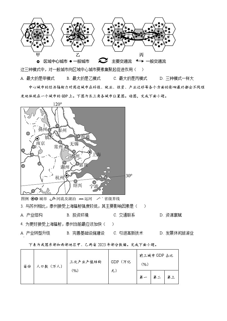 吉林省实验中学2024-2025学年高二上学期11月期中地理试题 Word版无答案第2页