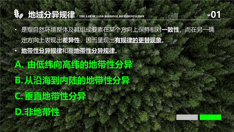 中图版2020高中地理选择性必修1主题10自然环境的地域分异规律课件第2页