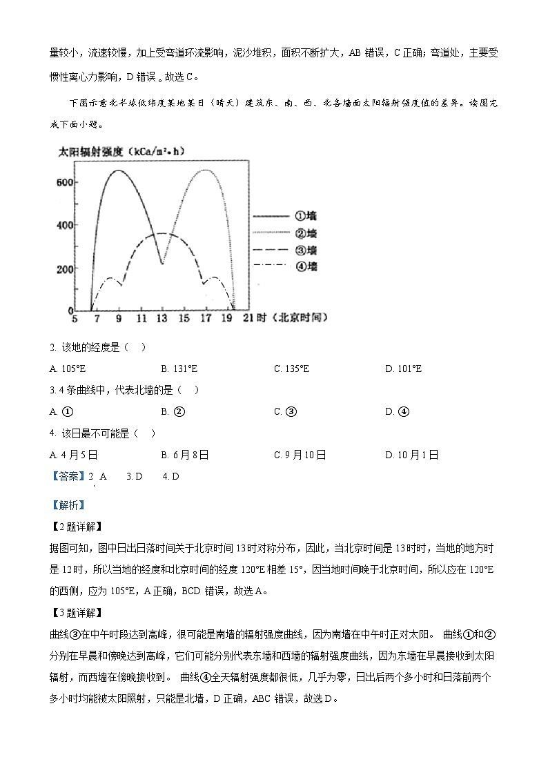 福建省名校协作体四校2024-2025学年高二上学期11月期中地理试题  Word版含解析第2页