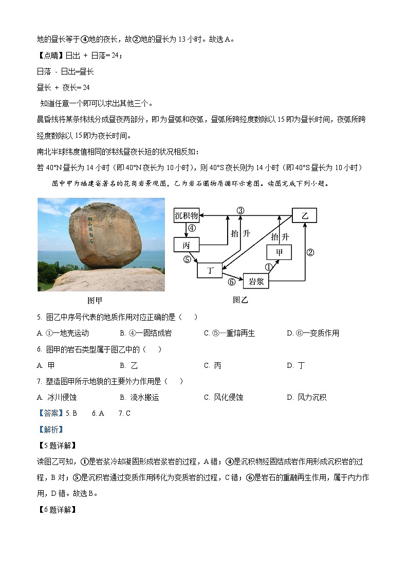 江苏省连云港市灌南县2024-2025学年高二上学期期中调研地理试题  Word版含解析第3页