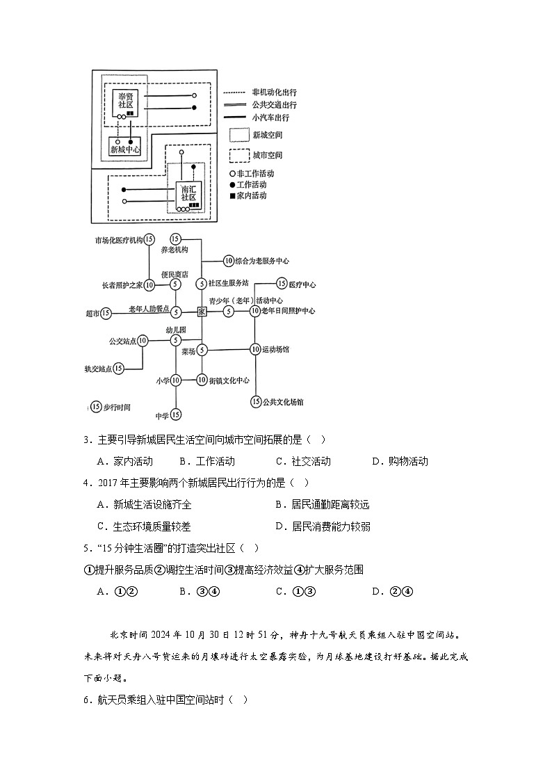 山东省名校考试联盟2024-2025学年高三上学期12月阶段性检测地理试题第2页