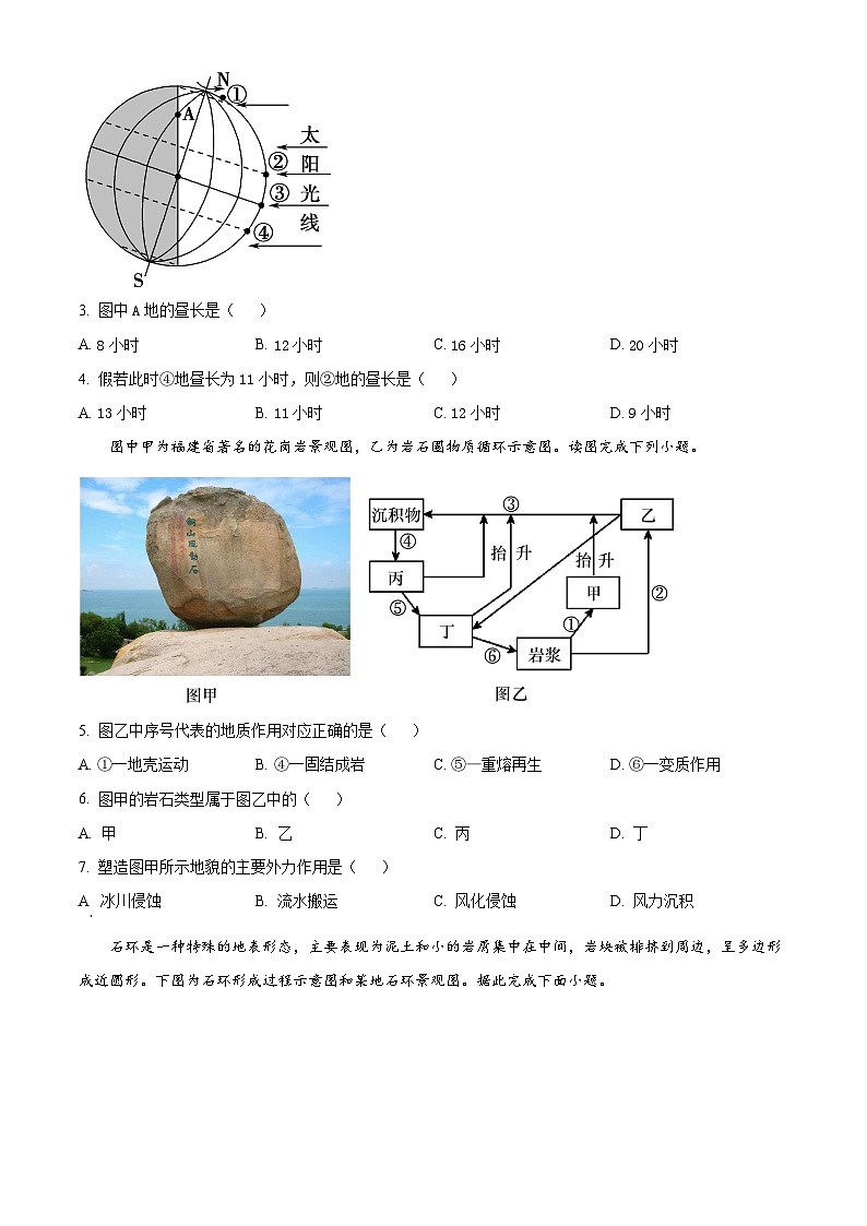 江苏省连云港市灌南县2024-2025学年高二上学期期中调研地理试题无答案第2页