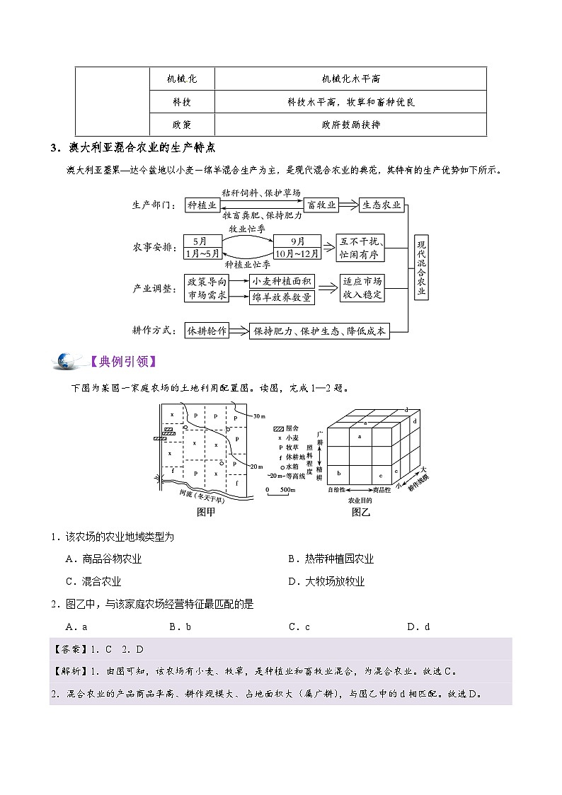 备战2025年高考地理考点一遍过学案考点33农业地域类型（附解析）第3页