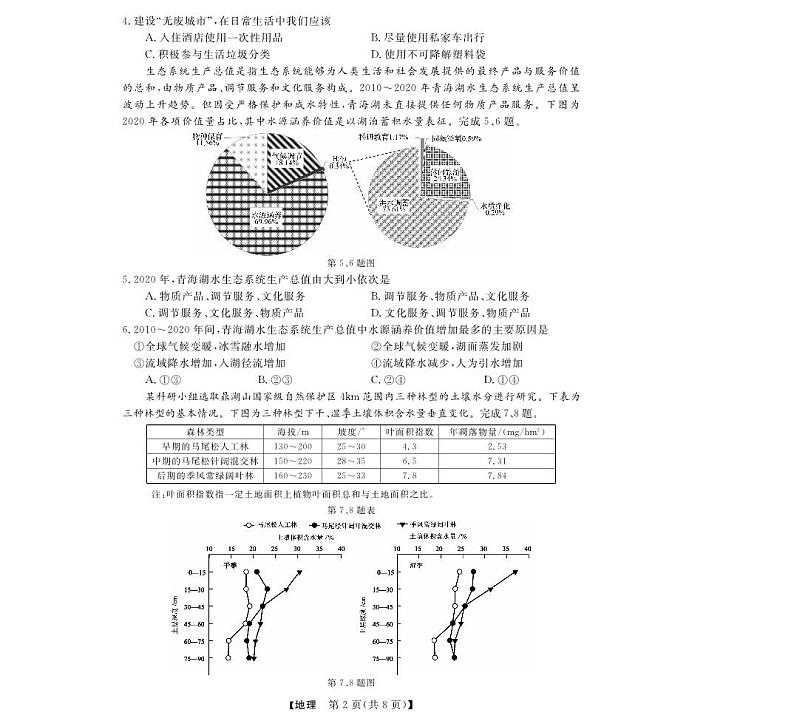 强基联盟高三12月联考--地理试卷第2页