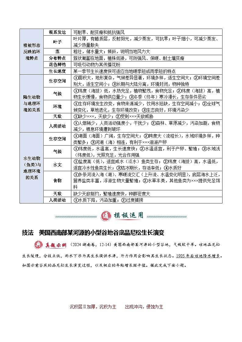 专题04 自然地理环境的整体性与差异性（答题模板）-2025年高考地理答题技巧与模板构建（原卷版）第3页