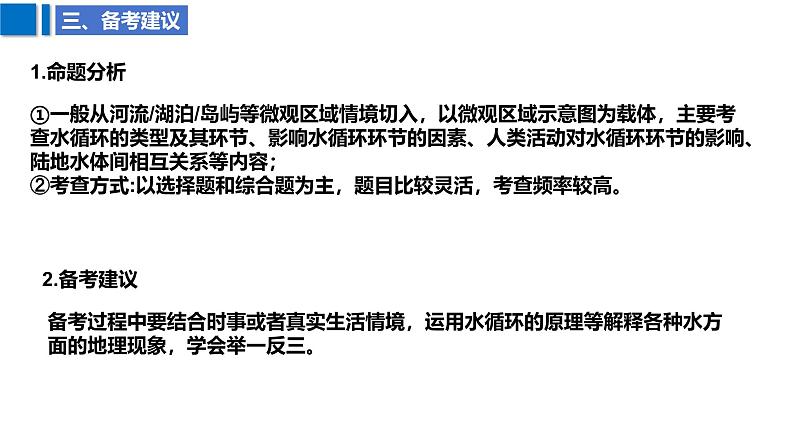 2025届高考地理二轮复习课件专题13水循环与陆地水体及其相互关系第8页