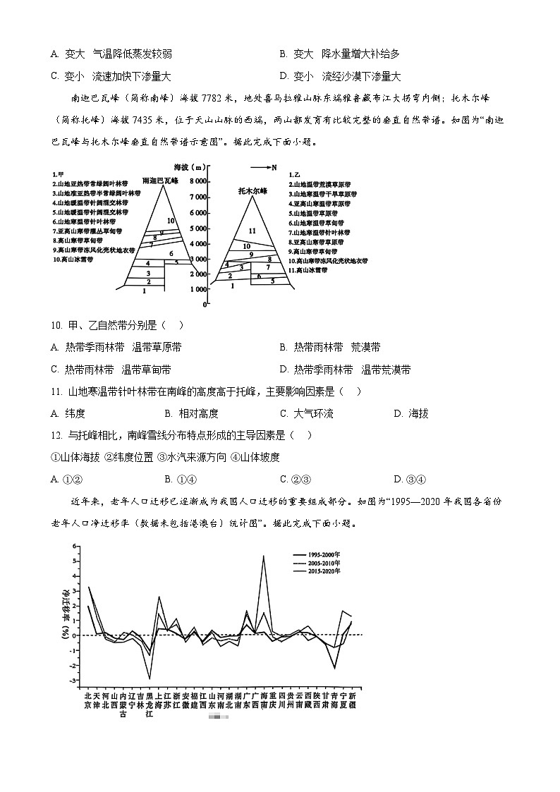 江苏省南通市海安市2024-2025学年高三上学期11月期中地理试题无答案第3页