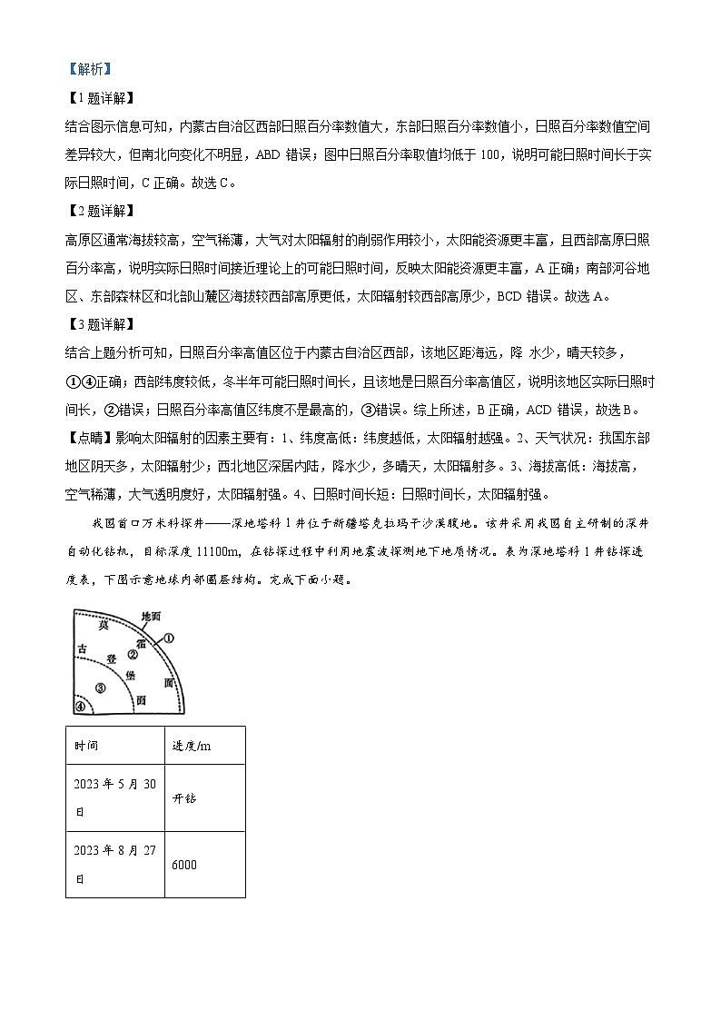 湖南省部分学校2024-2025学年高一上学期12月大联考地理试题含解析第2页