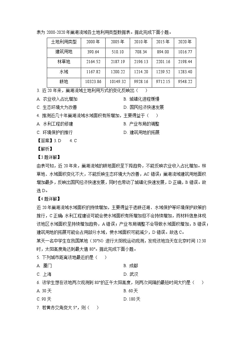 青海省西宁市大通县2024-2025学年高三（上）期中地理试卷（解析版）第2页