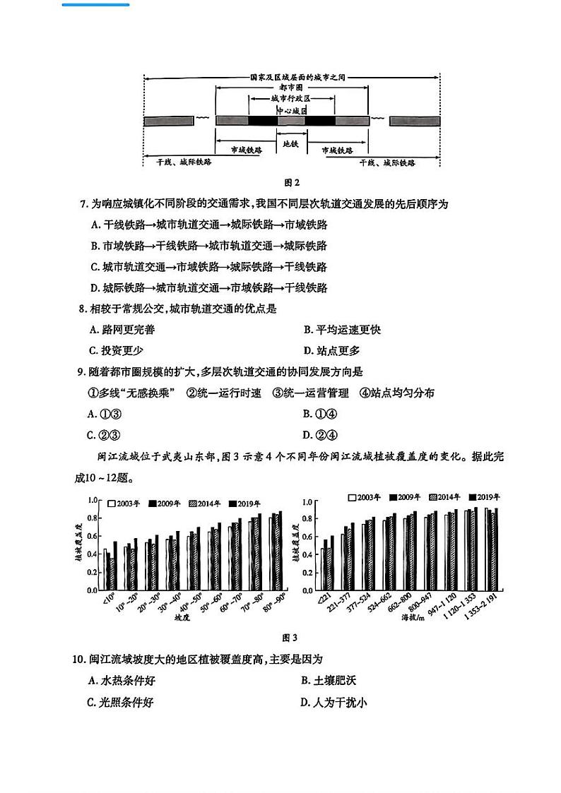 河南省天一小高考2025届高三上学期高考第二次模拟考试-地理试题+答案第3页