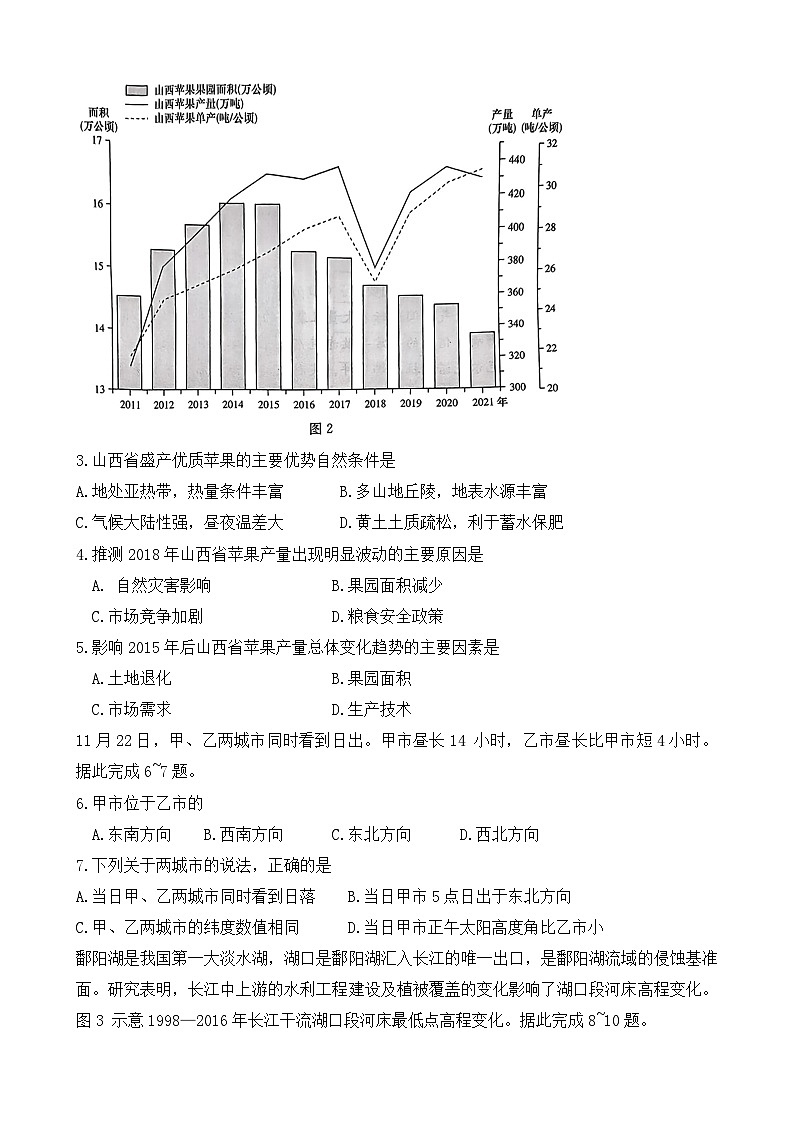 湖南省名校联盟2024-2025学年高二上学期12月联考地理试题第2页