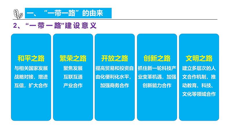 湘教版高中地理选修二 3.3《“一带一路”倡议与国际合作》课件第8页