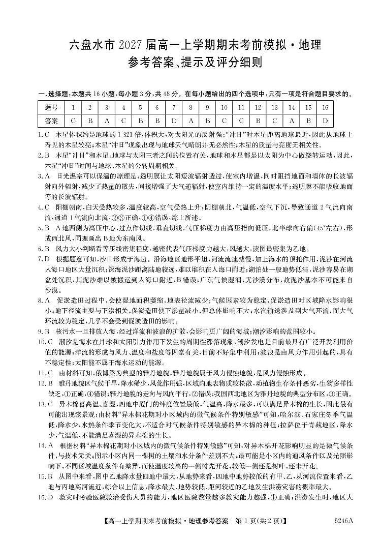 5246A 地理DA第1页