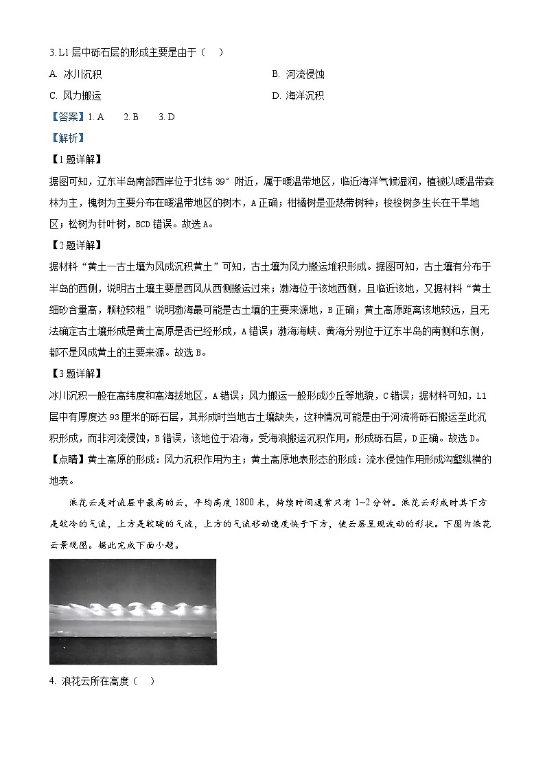 河南省部分名校2024-2025学年高三上学期10月月考地理试题（解析版）第2页