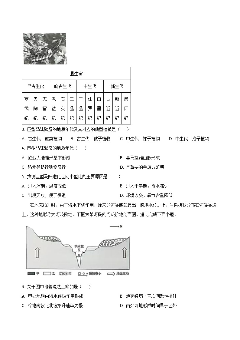 2025河南省晋豫名校联盟百强大联考高一上学期12月联考试题地理含答案第2页