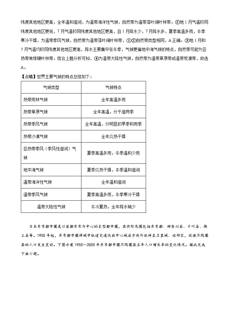 甘肃省西北师范大学附属中学2025届高三上学期一模诊断考试地理答案第3页