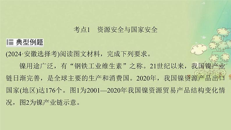 2025届高考地理二轮专题复习与测试第一部分专题篇专题十二资源环境与国家安全课件第5页