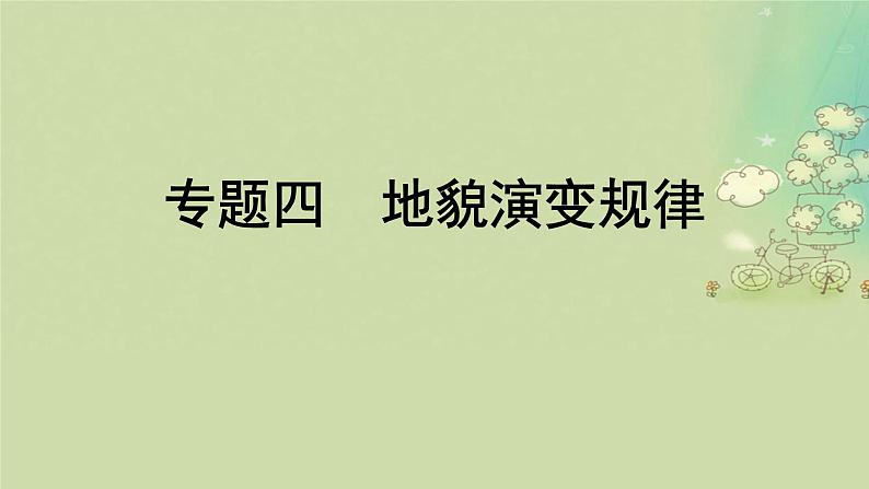 2025届高考地理二轮专题复习与测试第一部分专题篇专题四地貌演变规律课件第1页