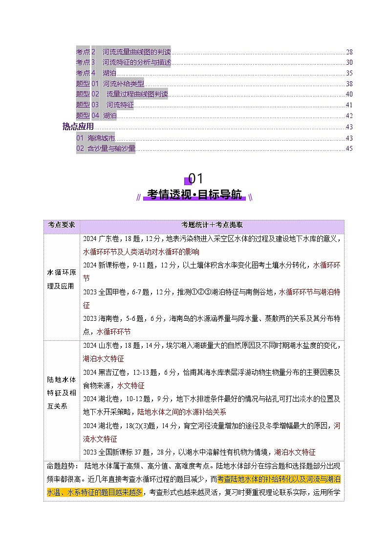 第10讲 水循环与陆地水体的相互关系(含水量平衡)（讲义）（解析版）第2页