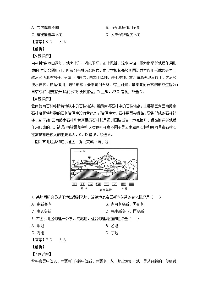 2023~2024学年江西省部分学校高二上学期期中地理试卷（解析版）第3页