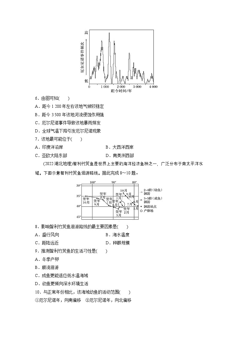 第一部分　素养1　专题1　主题1　区域整体性--2025年高考地理大二轮专题复习（强化练习）第3页
