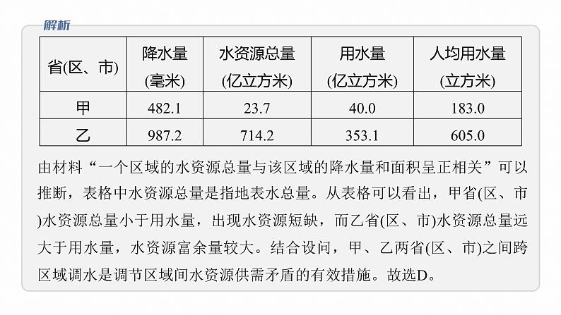 第一部分　素养1　专题1　主题3　区域关联性--2025年高考地理大二轮专题复习（课件）第5页