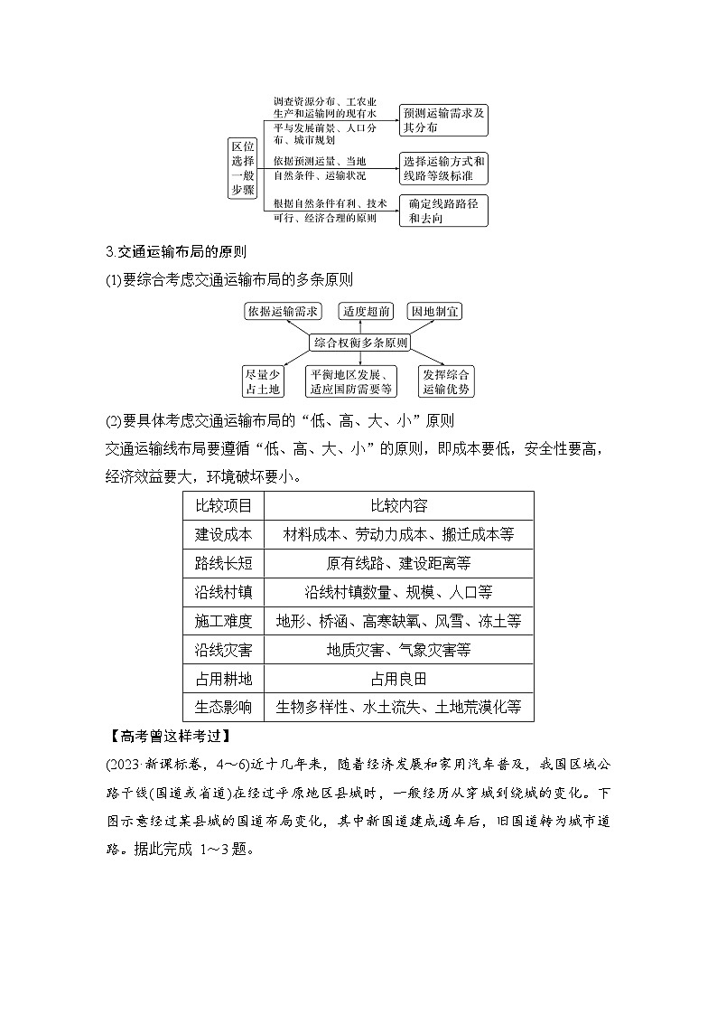 第一部分　大单元十一　交通运输布局 --2025年高考地理大二轮专题复习题库（讲练）第3页