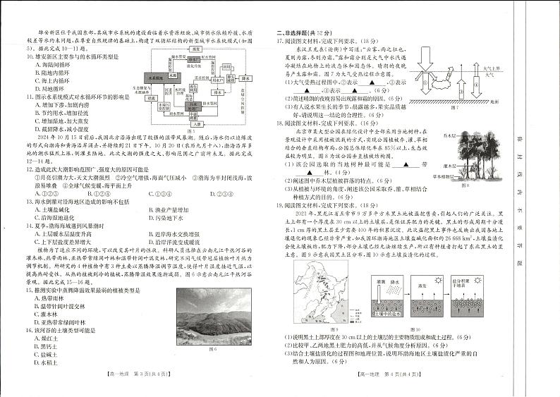 河南省新乡市2024-2025学年高一上学期期末考试地理试卷及答案第2页