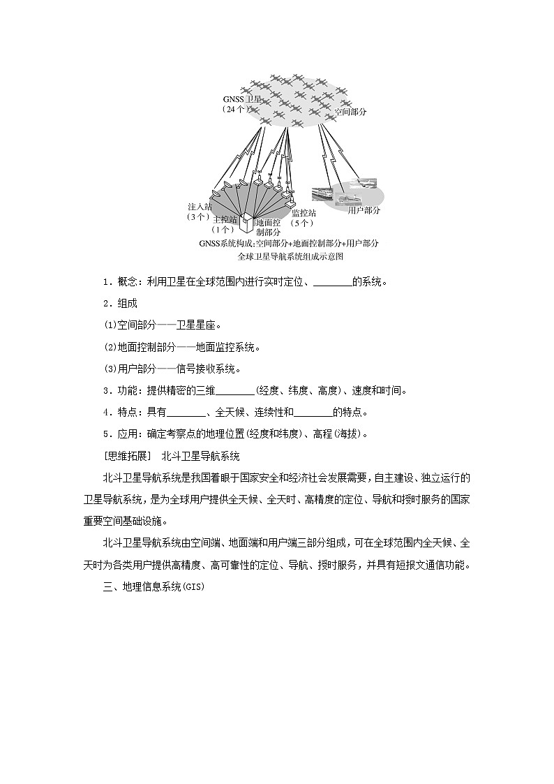 2025版高考地理全程一轮复习学案第一部分自然地理第九章自然灾害第46课时地理信息技术湘教版第2页