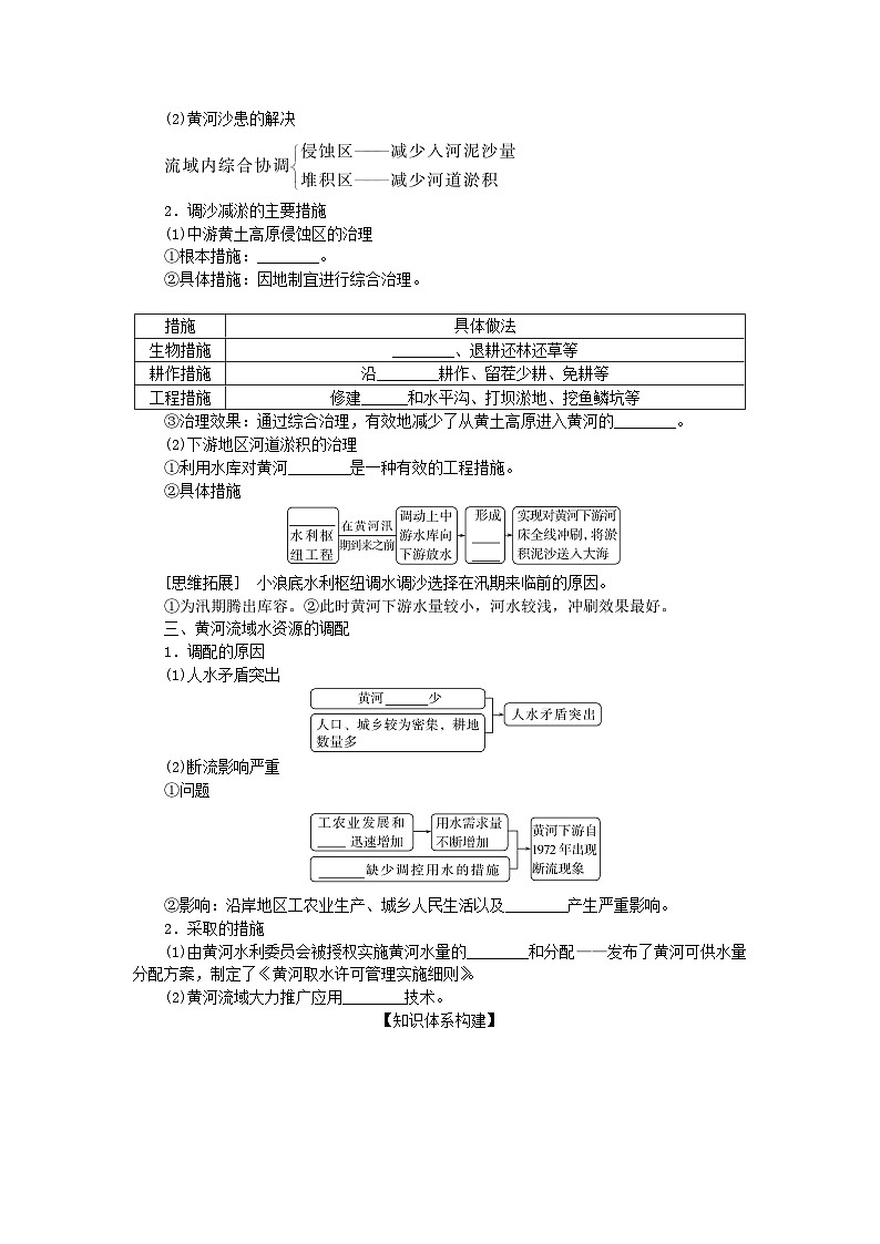 2025版高考地理全程一轮复习学案第十八章区际联系与区域协调发展第67课时流域内协调发展第2页