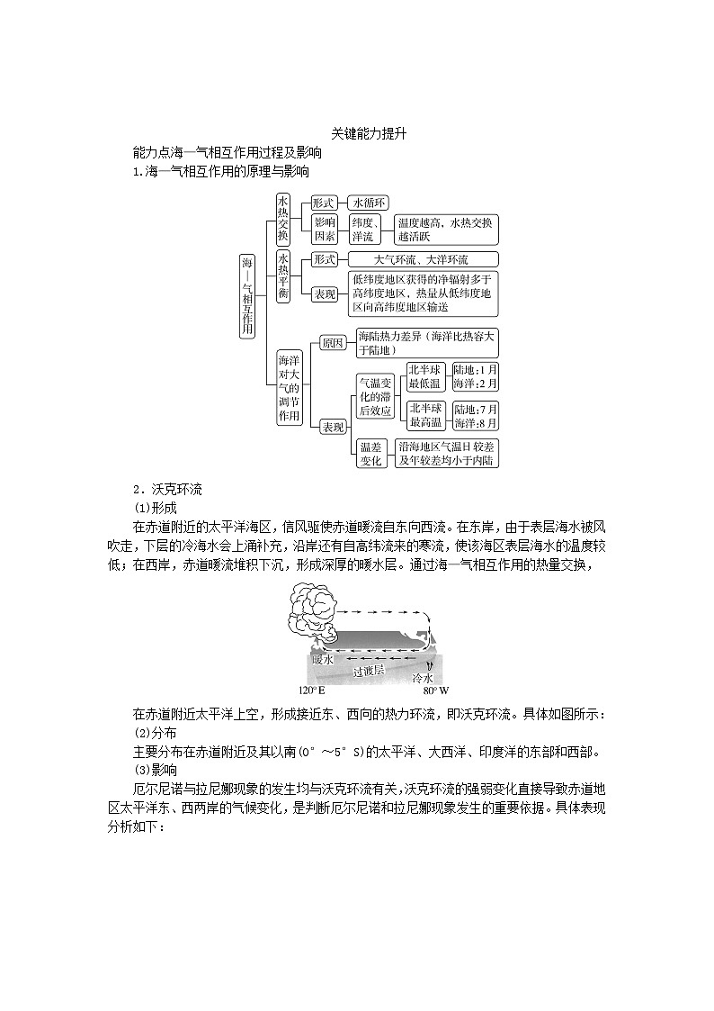 2025版高考地理全程一轮复习学案第六章地球上的水第27课时海_气相互作用第3页