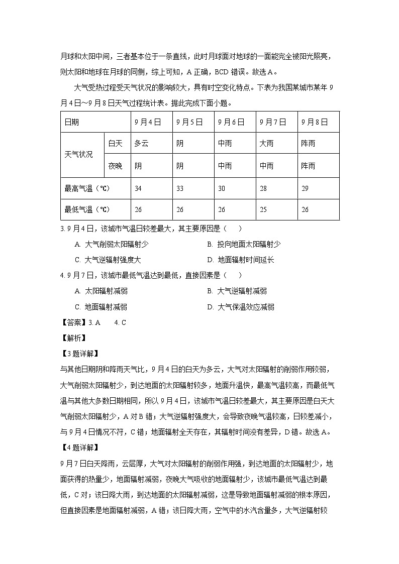 安徽省宿州市十三校2024-2025学年高一上学期1月期末联考地理试题 （解析版）第2页