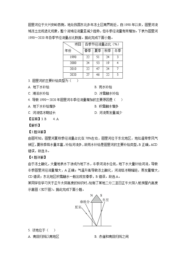 陕西省汉中市多校2024-2025学年高二上学期12月联考地理试题（解析版）第2页
