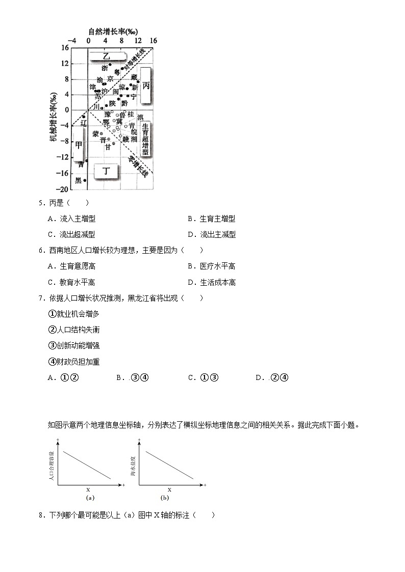 2025年高考地理解密之考点篇 人口练习（Word版附解析）第3页