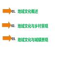 2.3地域文化与城乡景观 （新教材人教版必修二课件）