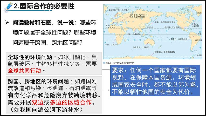 2024-2025学年高中地理（人教版2019）选择性必修三4-3国际合作课件第6页