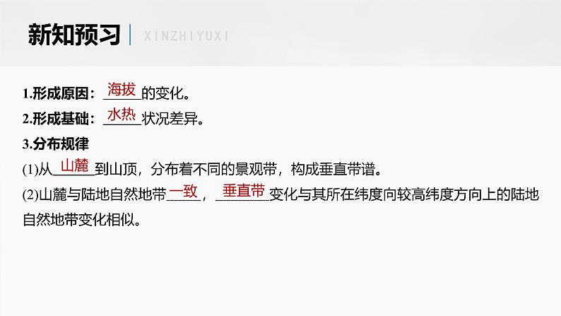 第五章 第二节 课时2　垂直地域分异规律　地方性分异规律（课件）第7页