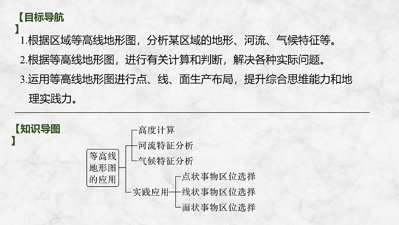 2025届高中地理一轮复习课件：第一部分自然地理第一单元地球与地图第3课时　等高线地形图的应用（共51张ppt）第2页